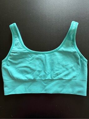 Ivivva Scoop-Neck Seamless Sports Bra - Teal Green